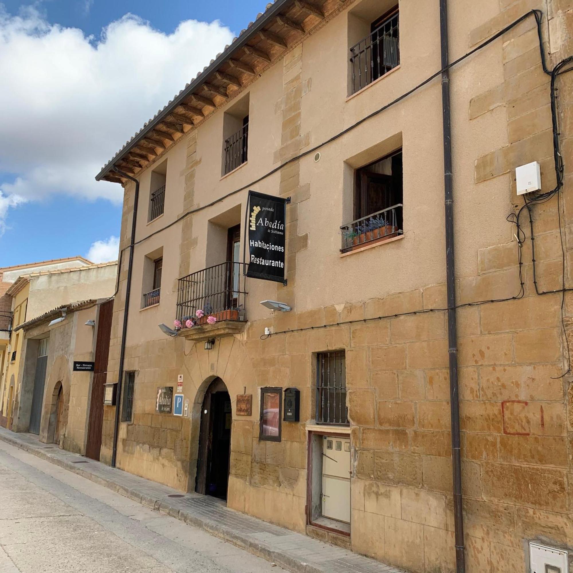 Posada Abadia De Siétamo Eksteriør billede